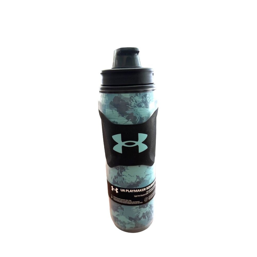 Under Armour UA Playmaker Squeeze Insulated Water Bottle 32 Oz Blue/Black